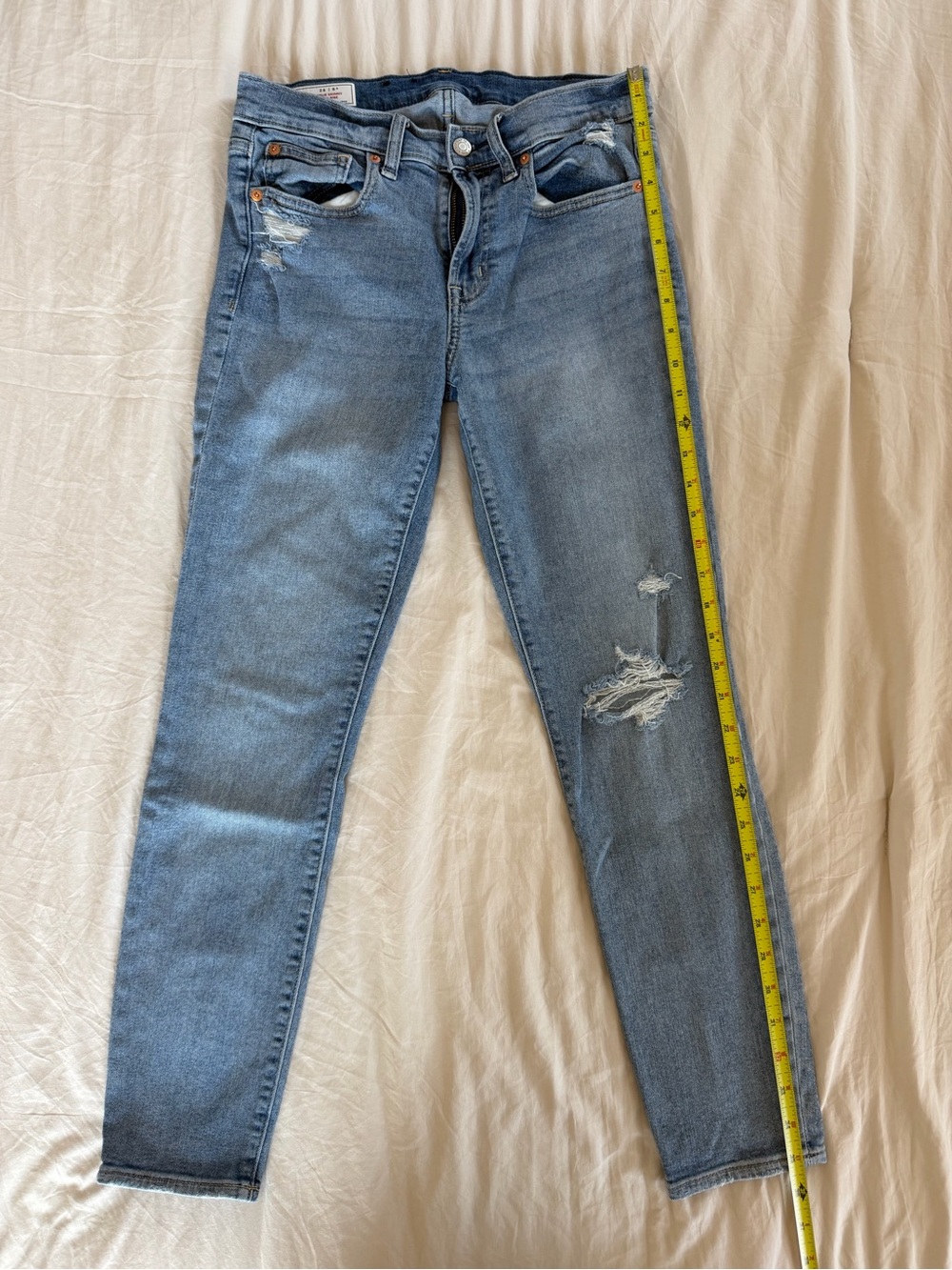 GAP Light Blue Distressed Skinny Jeans